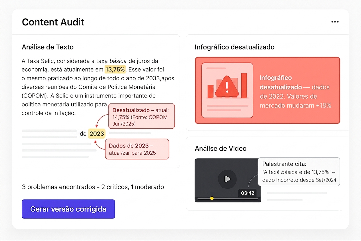 RIEO — Análise profunda de texto, imagens e vídeos desatualizados